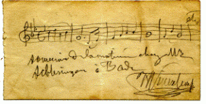 Vieuxtemps autograph: Archduke Trio 